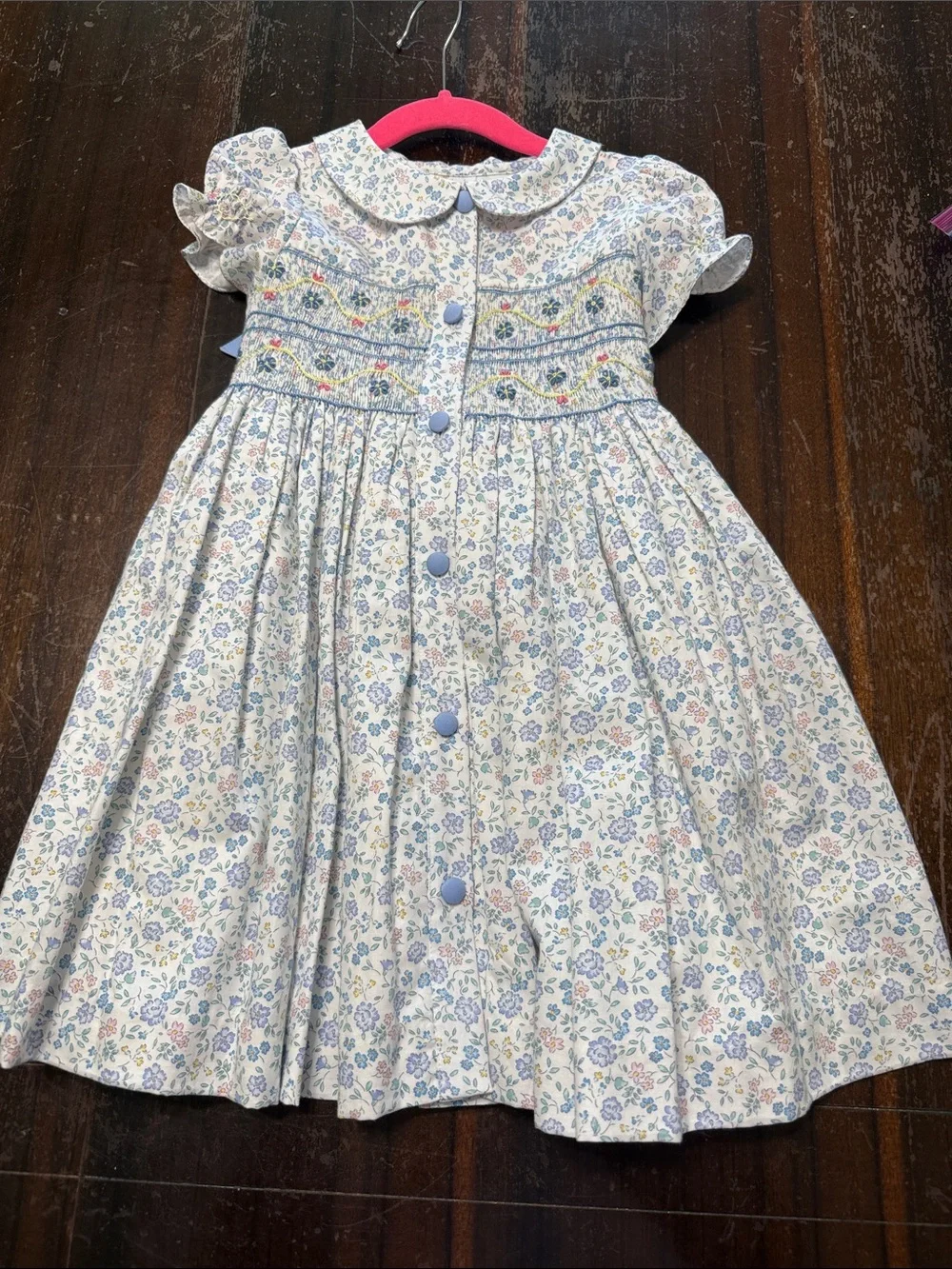 Antoinette Paris size 5 smocked dress nwot